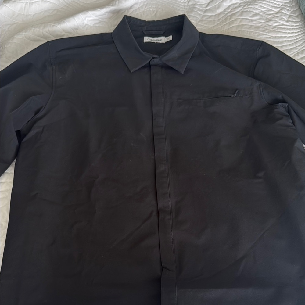 Calvin Klein Collection Black Casual Button Down Shirt